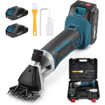 Xiiw - Tondeuse À Moutons Sans Fil, 500 W, Avec 2 Batteries De 2500 Mah, 6 Vitesses, Professionnelle, Compatible Avec Batterie Makita 18 V, Pour 