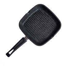 Herenthal - Padella Griglia Da 28 Cm In Alluminio Pressofuso Rivestita In Materiale C3 Plus