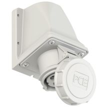 Grau CEE-Wandsteckdose 16A 3-polig IP67 1 Stück Elektroinstallation Schutzkontakt