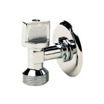 Grifo de lavadora cierre esférico ø½ x ¾ pulg – Cuerpo de latón cromado – Rosca ISO 228/1 – Máximo 10 bar – Uso agua fría y caliente