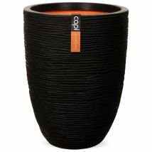 Vase Élégant Bas - Capi Europe - Rib Nl - 46 X 58 Cm - Noir