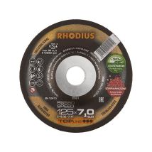 Rueda de amolar RS580 115 x 7.0 x 22.23 mm – Grano abrasivo cerámico – Amolado de acero y acero inoxidable
