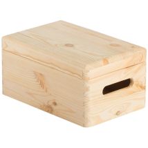 Caja Madera Pino Con Tapa 30x20x14 Cm - Cbt302014