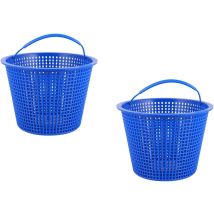 Lot De 2 Paniers De Rechange Bleus Pour Écumoire De Piscine,pour Le Retrait Et Le Nettoyage Des Feuilles Et Débris