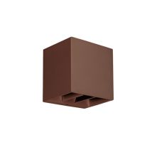 Applique Murale Classique Gea Led Ges2320 Led Ip65 En Aluminium Marron À Simple Émission