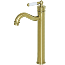 Essebagno - Leeds Mezclador De Lavabo Retro Alto Oro Cepillado