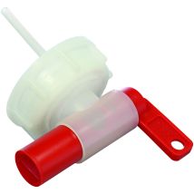 Zapfhahn für Kanister – Kunststoff – 5 und 10 Liter – 6,7 cm x 6 cm x 8,8 cm – 5,1 cm Durchmesser – 0,026 kg