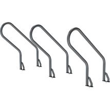 Optimum – Staffa antifurto per rastrelliere biciclette – Acciaio zincato e verniciato – Altezza 795 mm