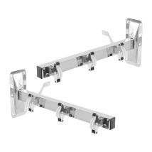 Tendedero mural 301012 – Acero inoxidable – 44 cm largo – 4 cm ancho – 2 cm alto – Incluye tornillos y herrajes