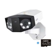 Reolink – Videocamera di Sorveglianza 8K Doppio Obiettivo IP67 – Installazione PoE – Visione Notturna – Fino a 256 GB