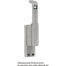 Fuhr - Accionamiento De Puerta 980 Din Izquierda Anodizado Plateado Lm 23mm Varilla Redonda 10mm