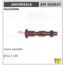 Radnabe für Rasenmäher – Durchmesser 12,7 mm – Länge 65 mm – Brumar