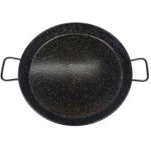 Paellera esmaltada 42 cm – Ideal para 10 personas – Apta para gas, barbacoa y horno