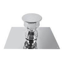 Abschlussbausatz Für Oberen Rauchabzug - Modell Apollo - Für Pelletöfen - Edelstahl - Ø80 350/350 Joncoux