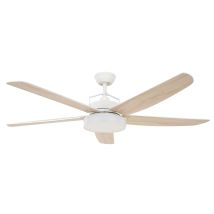 Lucci Air – DC Ceiling Fan Louisville – White with LED Light and Remote Control – 18W LED, 6 Speeds, 220-240V