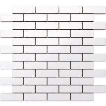 Ilcom - Mosaïque En Céramique Sur Maille Pour Salle De Bain Ou Cuisine 33.4 Cm X 29.8 Cm - Another Brick In The Wall