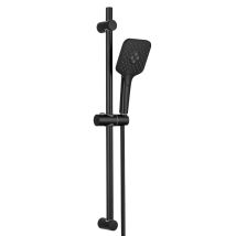 Lonheo Max Barra De Ducha Con Ducha De Mano Con 3 Tipos De Chorro Ducha De Mano Conjunto De Ducha Ajustable Sistema De Ducha De Acero Inoxidable Negro