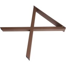 Dieda Tischbein X-form Rostoptik Maße 71,0 X 70,0 X 10,0 Cm Tischbeine
