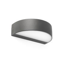 Aplique de pared para exterior VILNA – Aluminio gris foncé – LED SMD 10W – Protección IP54 – Temperatura de luz 3000K