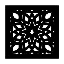 Bolero - Pannello In Pvc Traforato - Parasole - Misura: 98x98 Cm - Colore: Nero