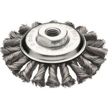 Lessmann - Spazzola Smussata D.115mm M14 Spessore Filo 0,5mm Filo Acciaio 12mm 15000min-¹ Lessmann