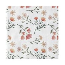 Eglo Servietten Blümchen Mahuli Bunt 16,5 X 16,5 Cm - 20er Pack Servietten
