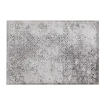 Tappeto Vintage Classico Grigio 200x290 cm – Viscosa – Altezza Vello 3,25 mm