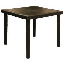 Fraschetti - Quadratisch Im Harz Rattan Bohemeeffekt - Black - Black