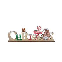 Scritta Christmas In Legno 30x11cm Giocoplast Decorazione Natalizia