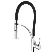 Rubinetto Da Cucina K2o Splash 25x8x43 Cm Monocomando Con Canna Girevole 360° Ed Estraibile, Acqua In 2 Funzioni E Aeratore