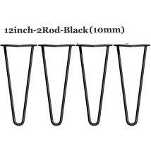12''/30cm Haarnadel Tischbein, Diy Möbel Metall Tisch Beine Perfekt Für Schrank, Kleiderschrank,nachttisch Komme Mit Freie Bodenschutzvorrichtungen 