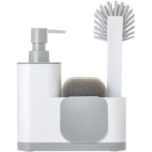 Dispensador Jabon+estropajero Blanco