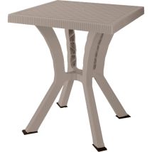 Table de jardin – Rigoletto elite – Rotin gris tourterelle – 60x60xh70cm – Nombre de place(s), Matières, Forme, Longueur, Caractéristique table 