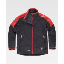 Workshell Combinada Repelente Al Agua Y Antigarro Wf2840 Workteam Xl Negro+rojo