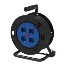 Enrouleur électrique 50m – 4 prises – 3000W – IP20 – SILVER ELECTRONICS