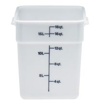 Boîte À Provisions Carrée Camsquare - 25.6x31x32 Cm - Blanc - Lot De 6 - Cambro