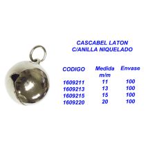 Campane in ottone con anello nichelato 15 mm – Tapis éducateur pour chien – 12125