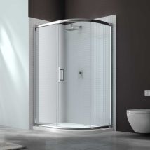 Merlyn - 6 Series 1 Door Offset Quadrant In 4 Sizes, 1200 X 900mm
