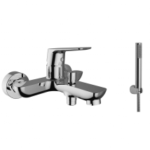 Wts - Mezclador De Bañera Con Equipo De Ducha En Latón Cromado Teorema Lifestyle