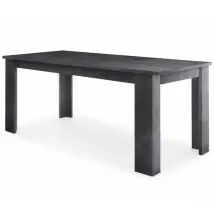 Tavolo Allungabile 140-190 Cm In Legno Ardesia Moderno Da Salotto