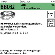 Heico - Keilsicherungsscheibe R 88032 Hls-12 Stahl Zinklamellenbesch. Geklebt