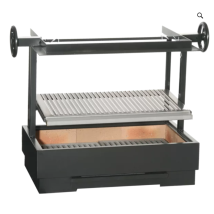 Barbacoa de carbón metálica Escalor – Dimensiones 727 x 446 x 646 mm – Peso 56.6 kg – Modelo jardín