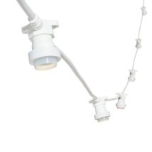 Guirlande Guinguette Câble Blanc Luxa 5m 8 Douilles E27 Prolongeable Ip44 230v Lotti