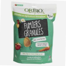 Concime granulare biologico 2 kg NPK 4-2,5-2,5 arricchito con alghe marine – Fabbricato in Francia – OrBIO