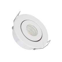 Ledkia - Foco Downlight Led Cob Direccionable Circular Blanco Corte Ø 45 Mm No Flicker 5000k Blanco Frío