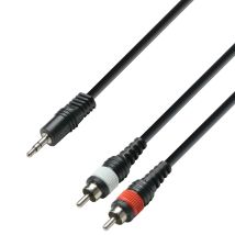 Cable Jack 3,5 St Macho A 2rca Macho 3mts Hq