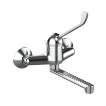 Tiemme - K03lc Wand-spültischbatterie Mit Arzthebel U. Schwenkauslauf 180 Mm