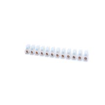 Tekox - Regleta De Conexión De 12 Polos De 2,5 Mm² (450v 24a) Color Blanco