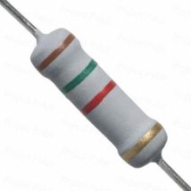 Résistance aux oxydes métalliques 1,5kΩ 2W – Ø4,2x11mm – Composant électronique – Type de composant électronique, Tension électrique, Intensité 