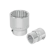 MATADOR Steckschlüssel-Einsatz 12-kant 3/4" (19 mm) Chrom-Vanadium-Stahl Doppelsechskant-Profil 38 mm hoch 80 mm breit 100 mm lang